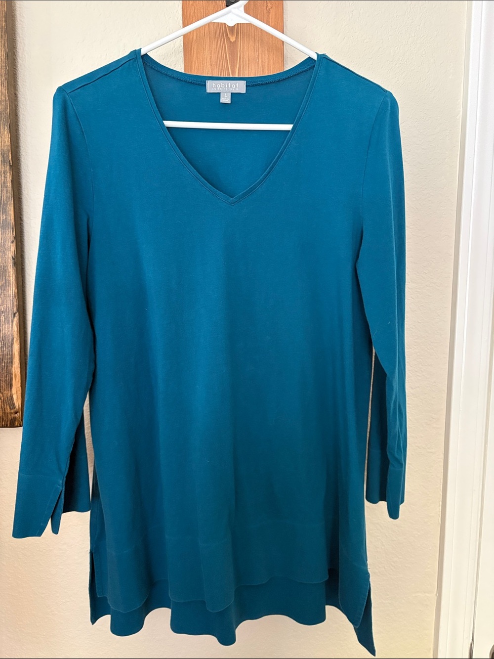 Habitat Teal V-Neck Long Sleeve Tunic